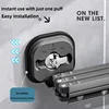 Balcony folding clothes rack no punching suction cup telescopic clothes rack household invisible telescopic clothes pole 5