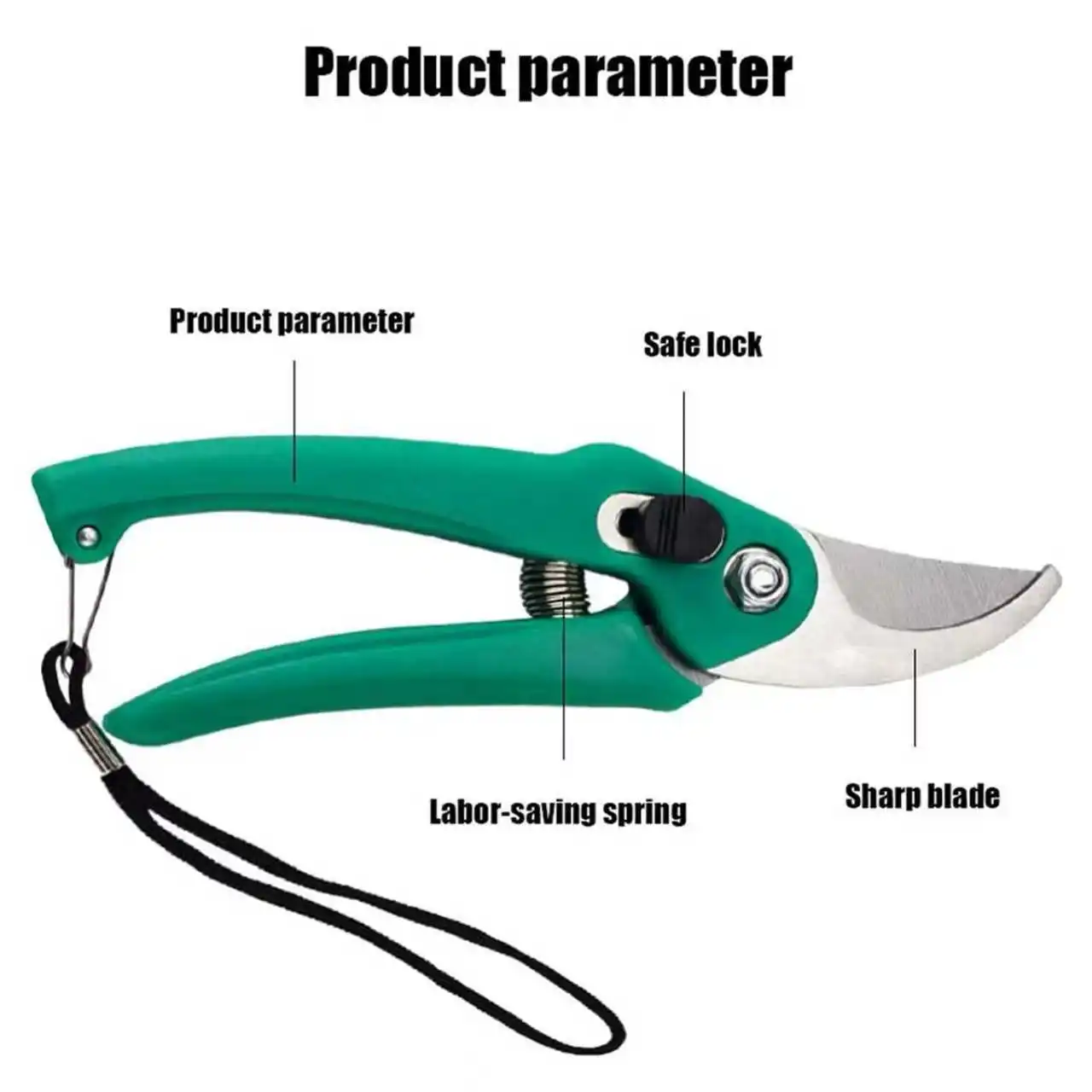 정원 꽃 가위 가지치기 가위 6.9인치 가위 중형 식물 가위 꽃 자르기, 식물 다듬기용