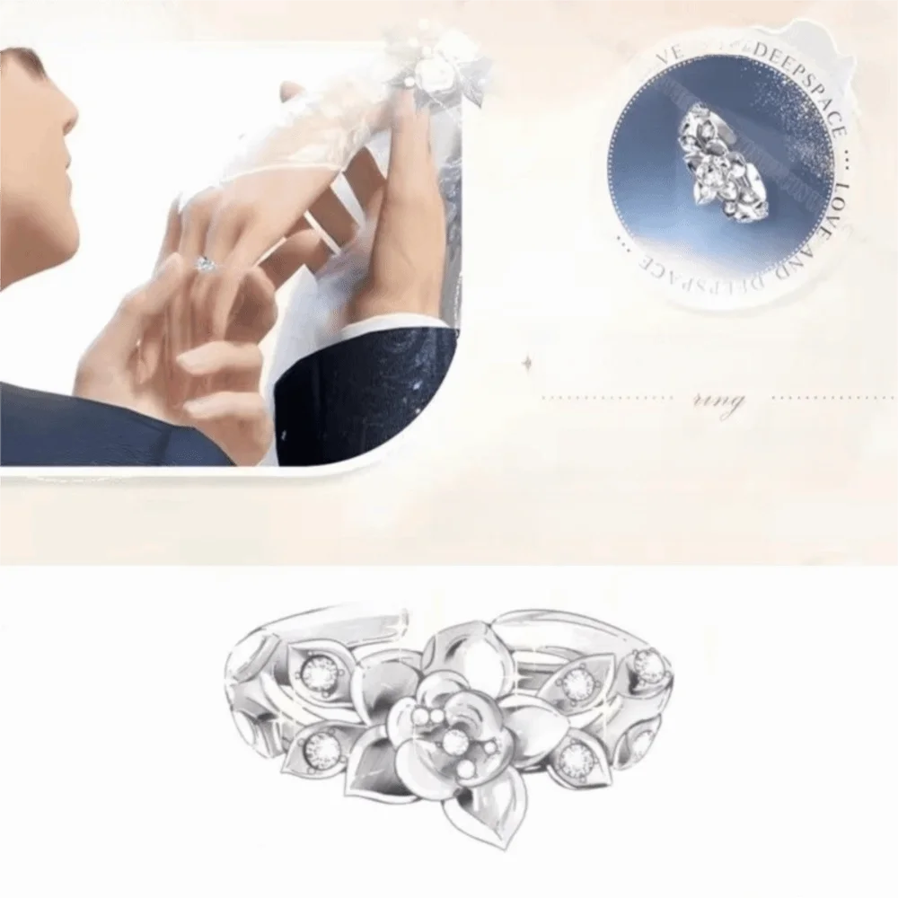 Gift Copper Love And Deepspace Ring Xavier Zayne Wedding Ring Game Prop Caleb Adjustable Rings Halloween