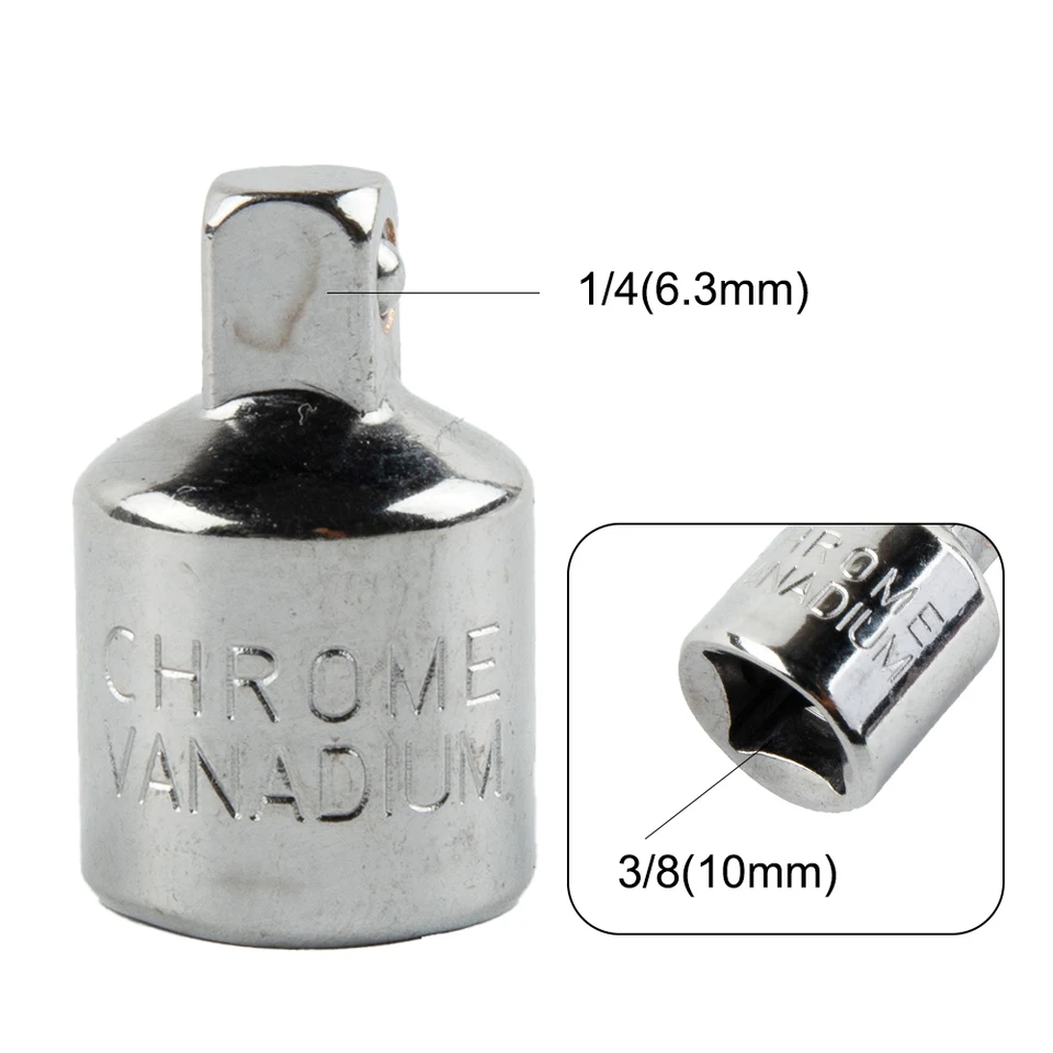 Adaptateur De Douille 3/8" Femelle Vers 1/4" Mâle - Chrome Vanadium - Parfait Pour Vos Travaux
