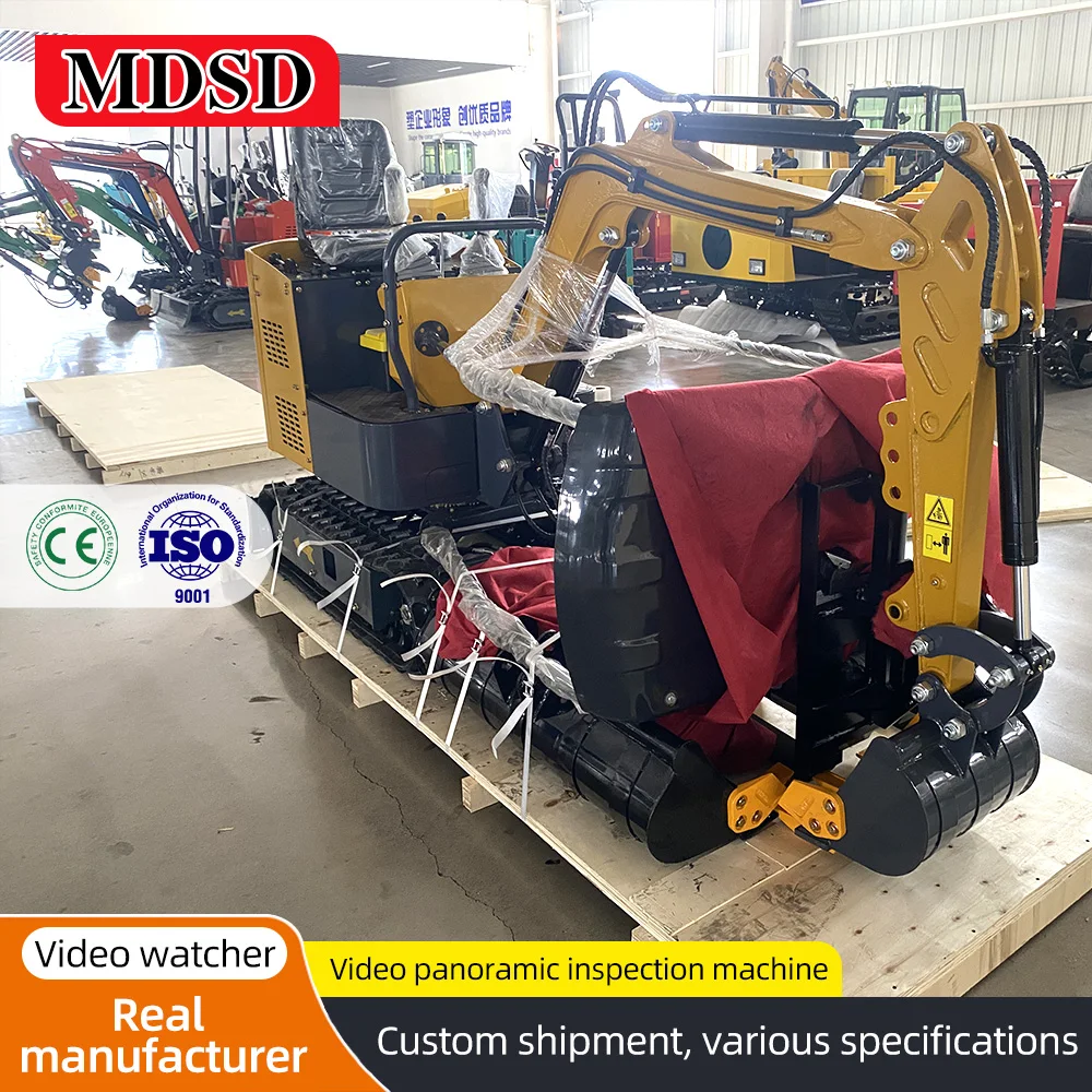 DDP Shipping Small Excavator Hot Selling Farm Orchard Use Excavator Household 1.2 Ton Mini Hydraulic Crawler Excavator EPA Euro5