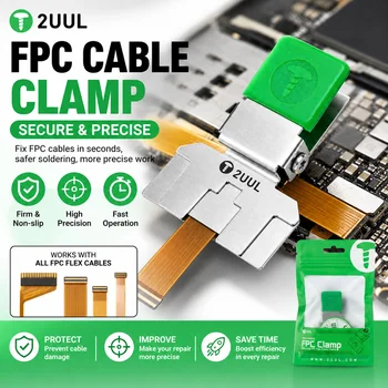 Morsetto universale 2UUL FC01 per cavi flessibili FPC, clip in metallo stabile per la riparazione di cavi a nastro della scheda madre di cellulari.