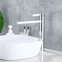 Bathroom Basin Faucet 360°Swivel Spout Vessel Sink Mixer Taps Single Handle Deck Mounted Washbasin Faucet  Hot Cold Water Taps 2