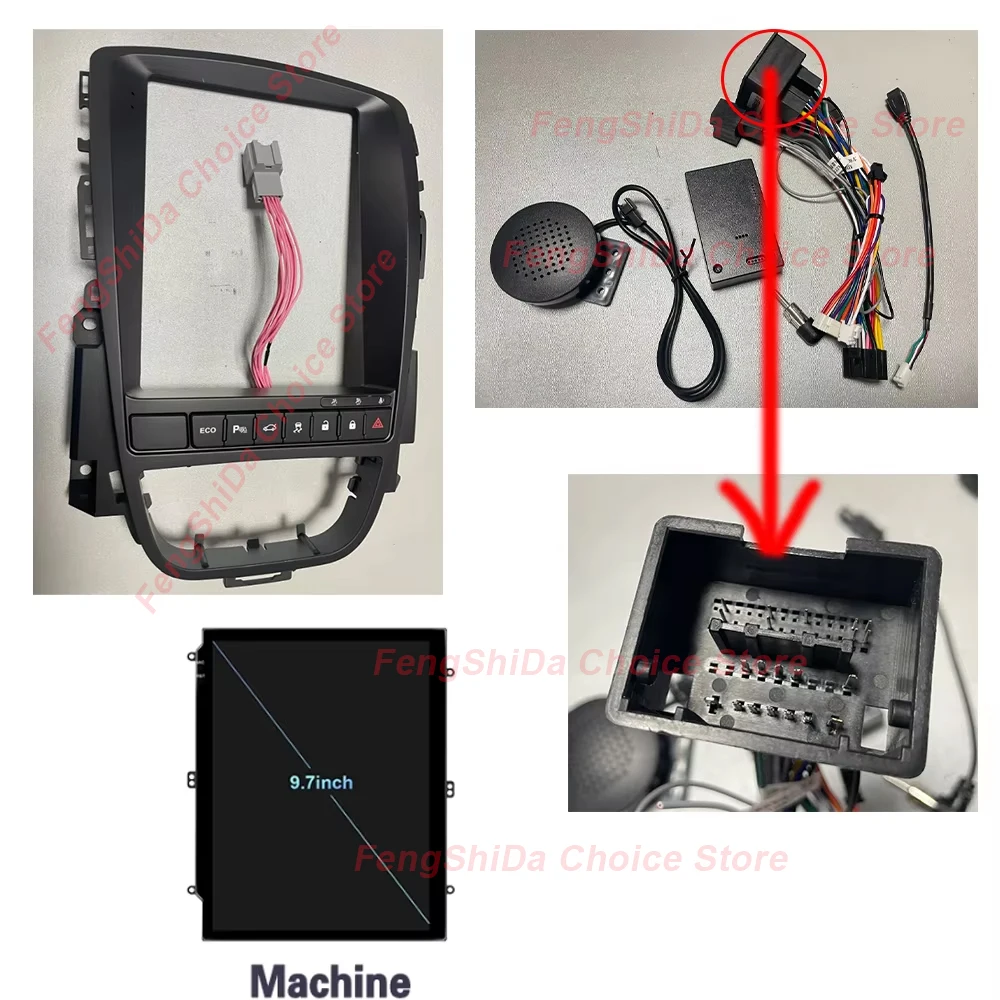Radio del coche para Opel Astra J 2009-2015 Android Auto navegación GPS unidad principal reproductor de vídeo Multimedia 5G WIFI Carplay No 2din DVD 2