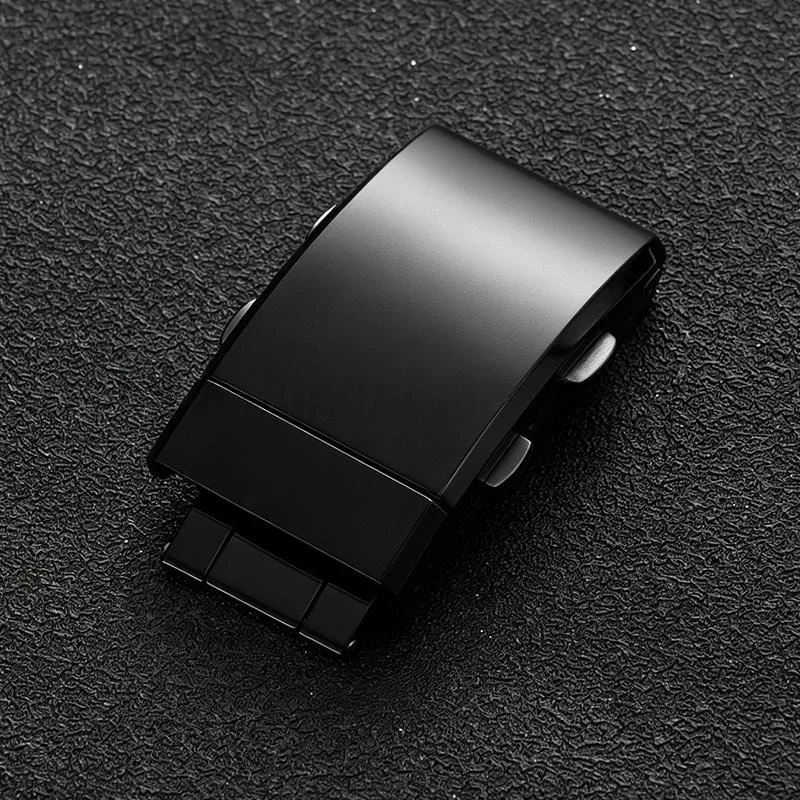 Luxury Adjustable Stainless Steel Folding Watch Clasp with Premium Metal Button