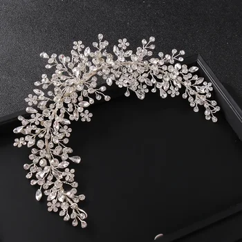 Fasce di cristallo fasce da sposa fasce da sposa diademi fasce per capelli per le donne sposa da sposa accessori per capelli da sposa fascia per gioielli regalo