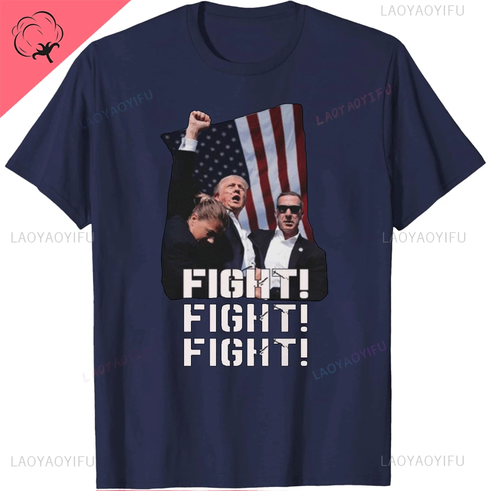 thumbnail image 1 of Camiseta de Trump y gato, divertida camiseta de Trump, divertida camiseta política, camisetas de Stranger Things Harajuk, ropa de algodón grunge kawaii para hombres y mujeres, 1 of 5