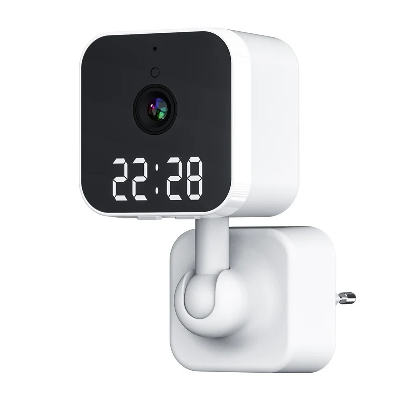 Monitoring camera household WIFI clock plug card machine intelligent HD wireless video baby monitor security system smart home