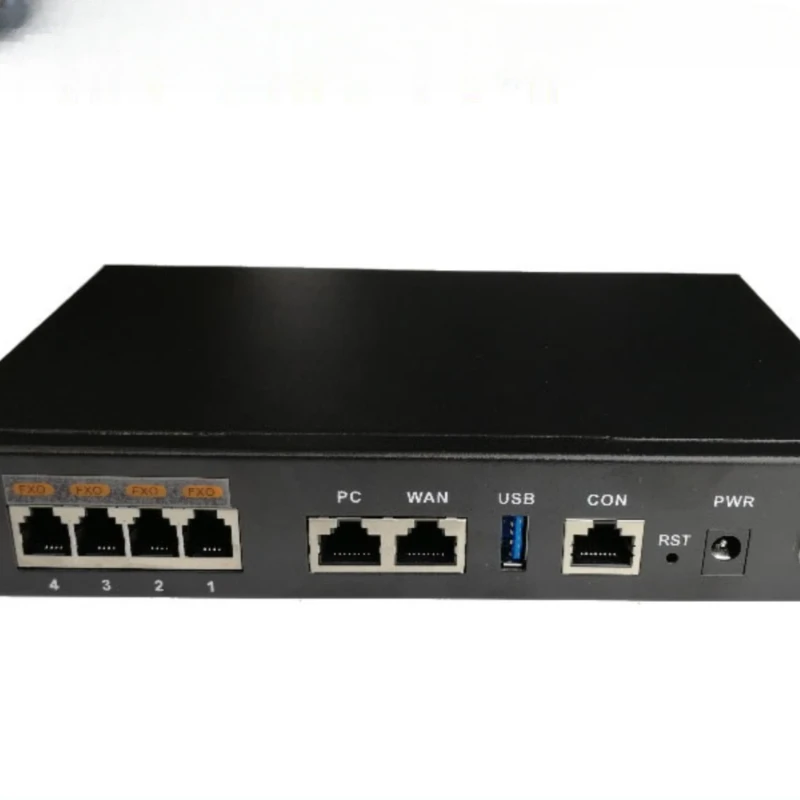 

IPPBX(G)-4FXO small IP telephone exchange 4 external line 20 extension can be cascaded VoIP total recall IVR voice navigation