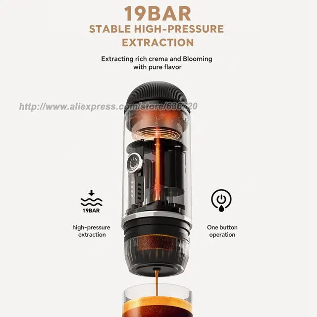 Best Duffel Portable Espresso Maker 20 Bar Pressure, Fast