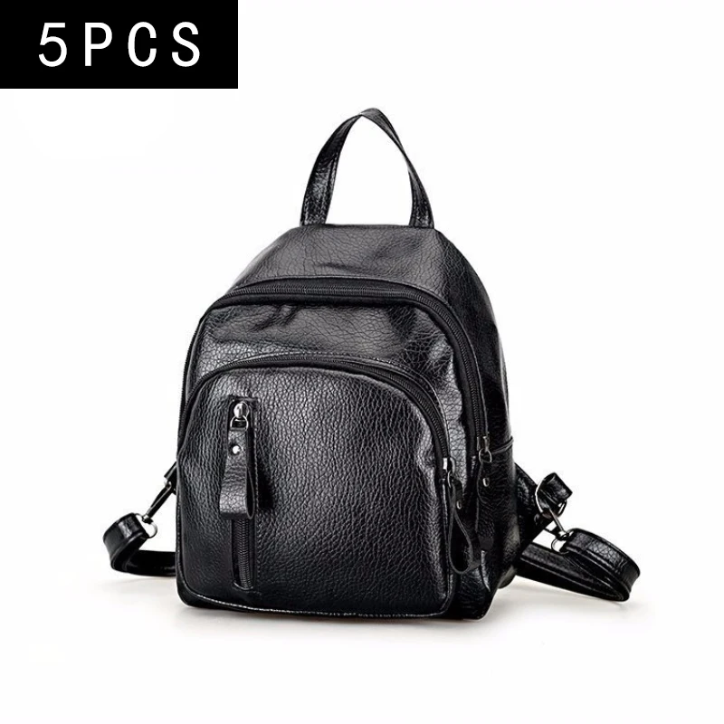 5PCS Women's Backpack Korean Version of Simple All-in-one Large Capacity Multi-variable Leisure Crossbody Chest Bag Wholesale
