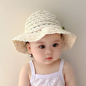 Image for Bucket Caps Girls Cherry Decors Bonnet Newborns Ba 