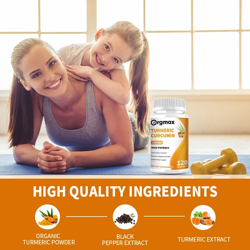 Turmeric & Ginger Capsules Organic Black Pepper Apple Cider Vinegar Supports Metabolism Cardiovascular Health & Joint Health turmeric curcumin capsules