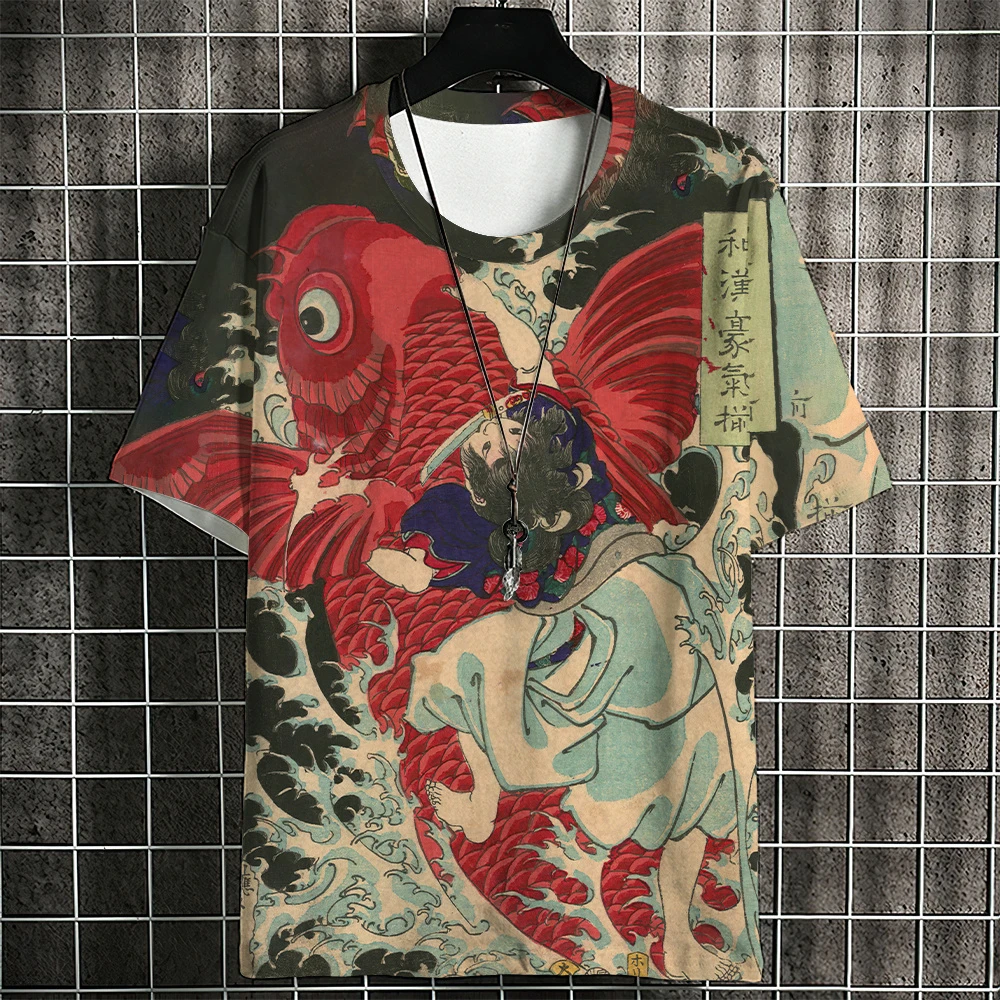 Men's 3D Print O-Neck Short Sleeve T Shirt Oversized Tees