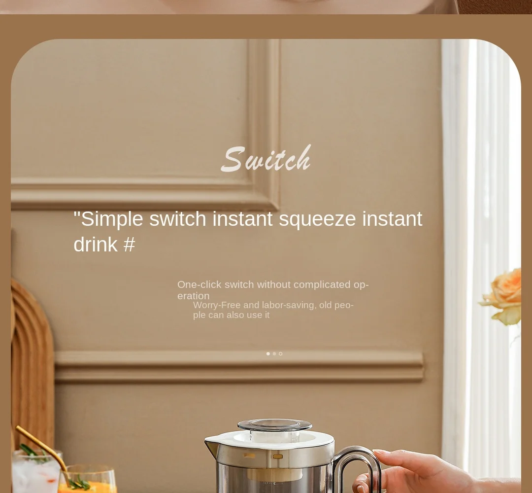 Liquidificador automático para alimentos domésticos, mistura e