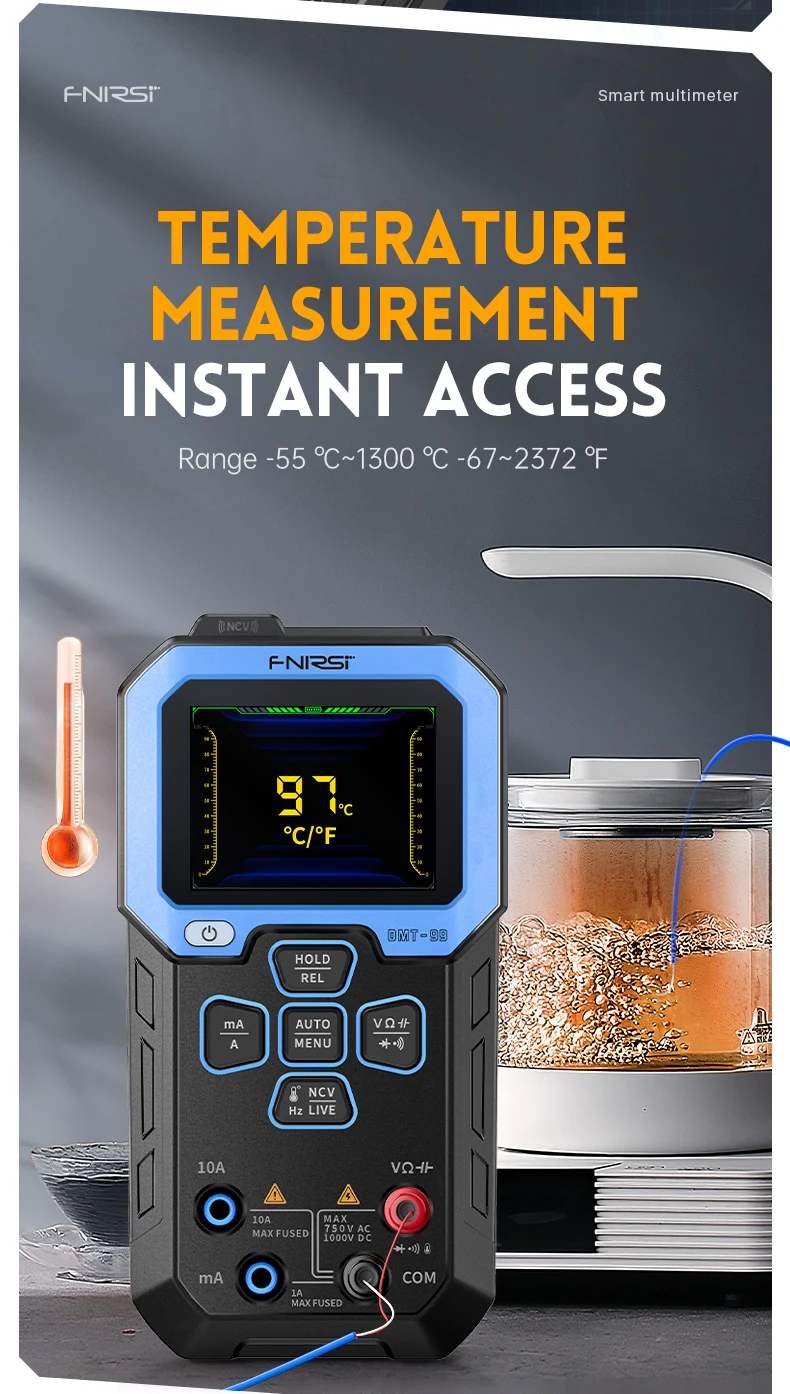 DMT-99 Digital Multimeter 9999 Auto Range,Resistance Capacitance Frequency Tempe