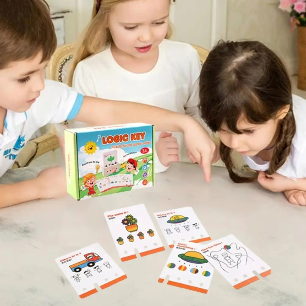 Montessori Logic Unlocking Game Matching Game Early Educational Logic Key Thinking Training Intelligence Multifunction
