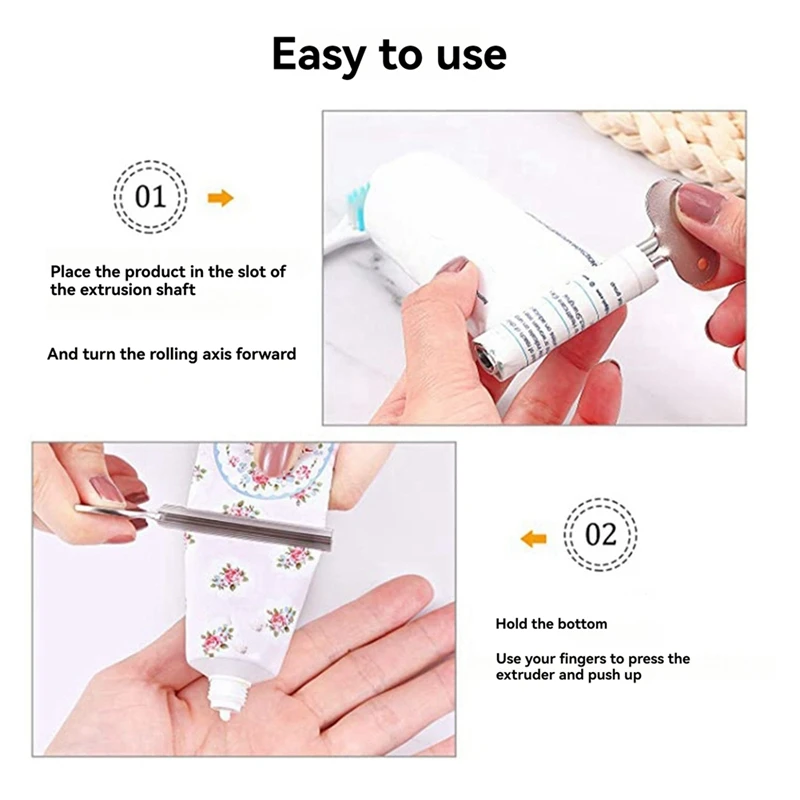 2025 Trend6 Pcs Stainless Steel Toothpaste Tube Squeezers Key Toothpaste Squeezers For Bathroom Hair Dye Cosmetic Tubes Squeezer 4