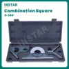 INSTAR Combination Square 180° Industrial Quality Bevel Protractor DIN Grade Level Gauge 1