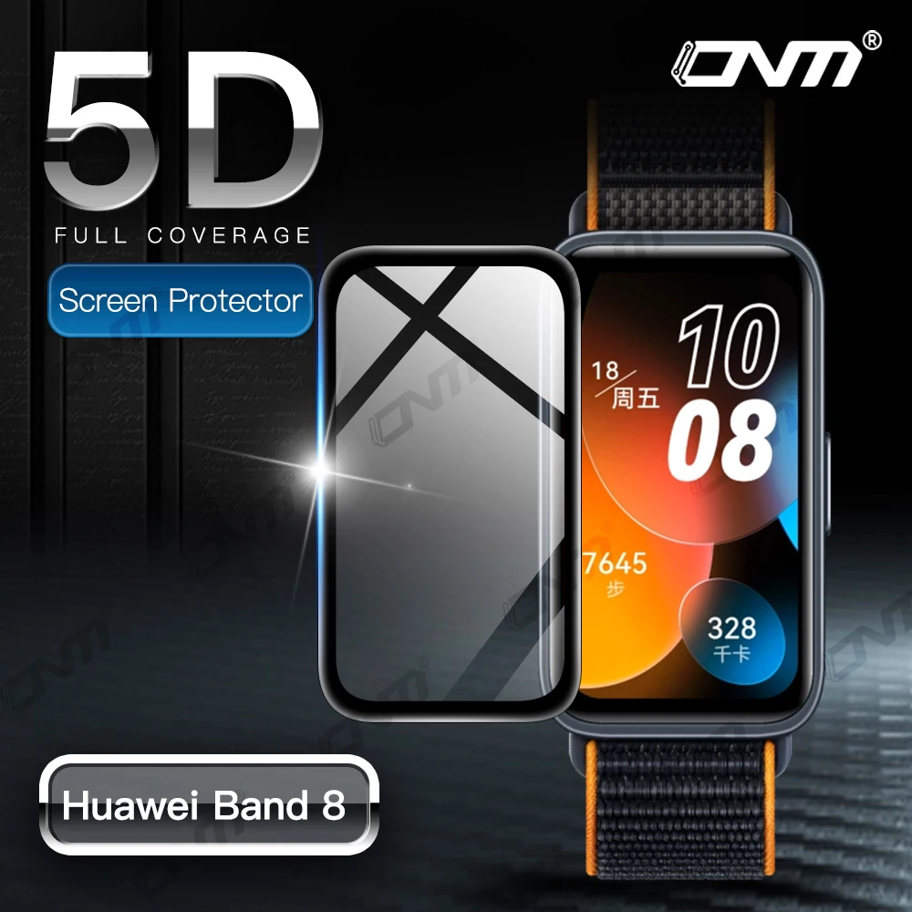 REY Pack 7X Pellicola salvaschermo per Honor Band 5, qualità Premium