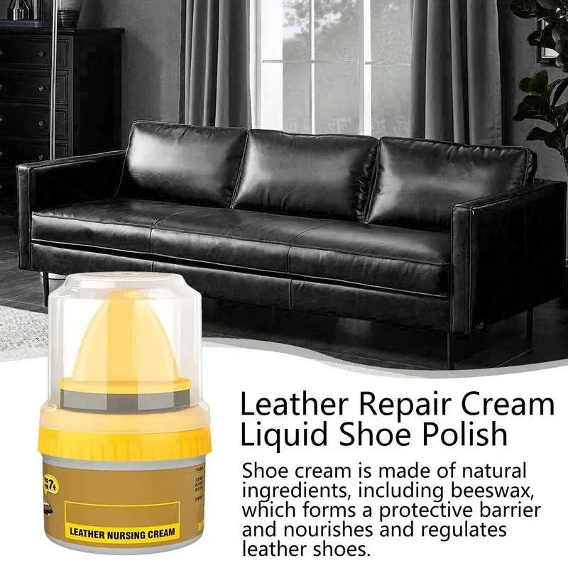 50ml Leather Repair Cream Liquid Shoe Polish Brightening Nursing Cream Nursing Shoes Leather Cleaner Repairing
