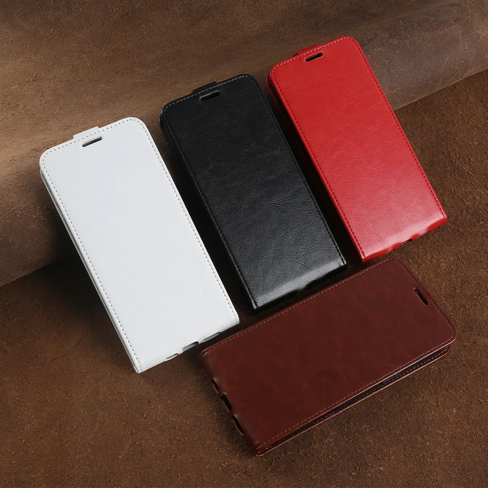 Elegant Maple Leaf Leather Phone Case with Card Slot - Front & Back Cover