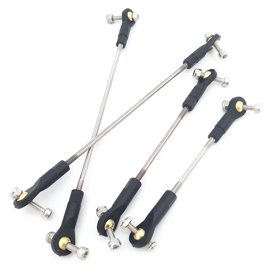 QUARKZMAN Teste di Sfera M3xl18mm per Estremità di Aste a Sfera, Giunto a Sfera per Collegamento di Sterzo, Pushrod per Modelli Rc Con Dadi, 4 Pezzi