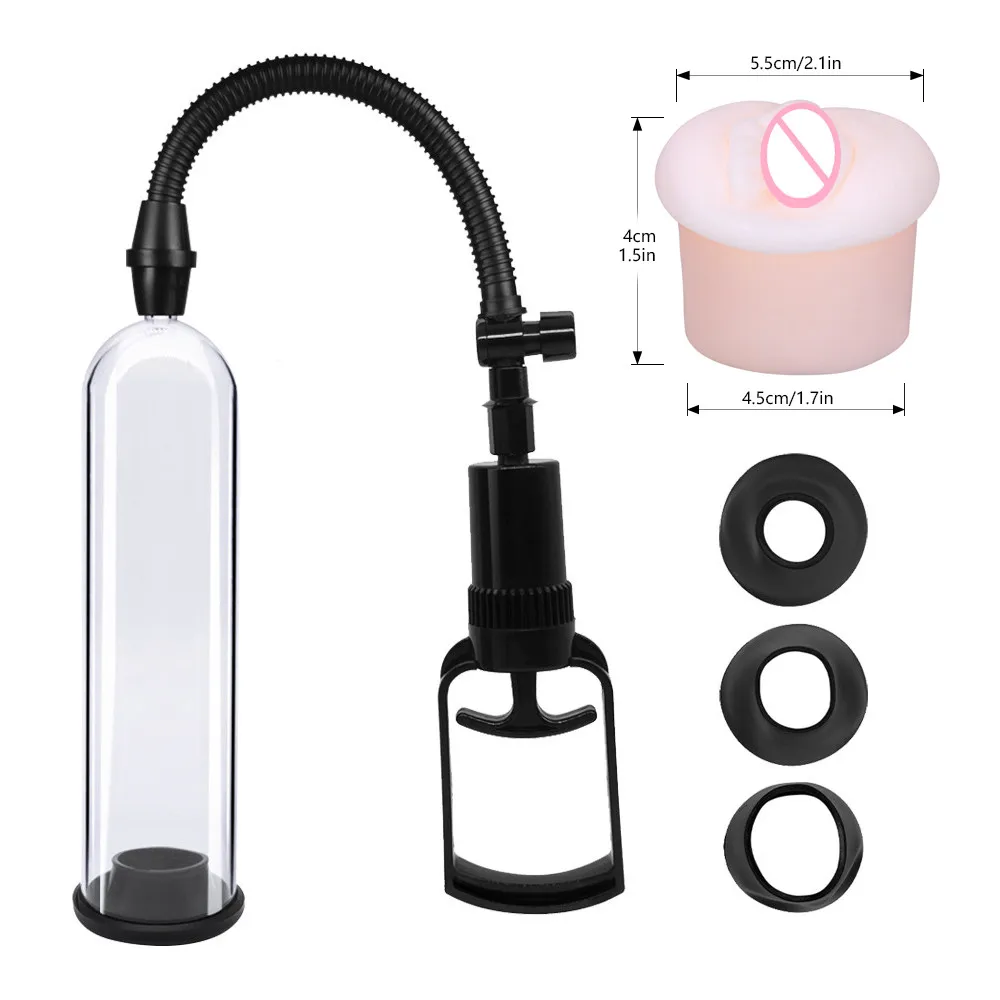 Penis Pump Male Vacuum Enlarger Enlargement Trainer Sex toy for Man Sucking Vacuum Men Masturbation