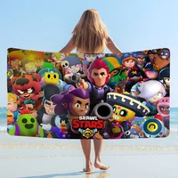 Game B-rawl Game S-Stars  Beach Towels Shower Towel Sauna Travel Spa Microfiber Quick Dry Gym Accessories Cute Room Decor 1