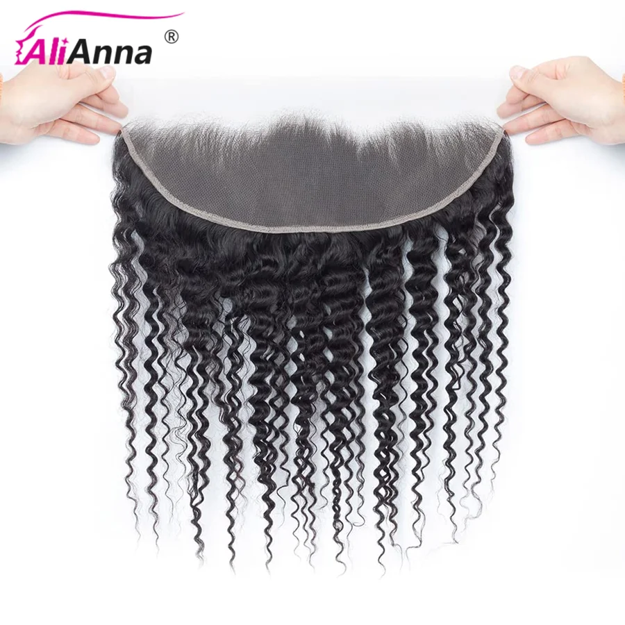 Kinky Curly Closure 5x5 6x6 Lace Closure Human Hair Brazilian Hair Transparent Lace 13x4 Frontal