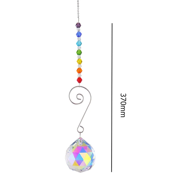 Crystal Light Collection Medál Kerti Díszek Kreatív Szivárványos Könnyű Fogó Ablak Terasz Dekoráció Angyal Fém A Nyári Ajándékokhoz - Image 6