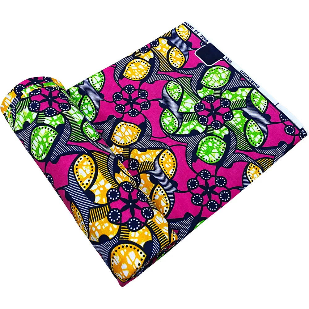 New Best African Wax Fabric fashion Ankara Polyester Material For Sew 6yards