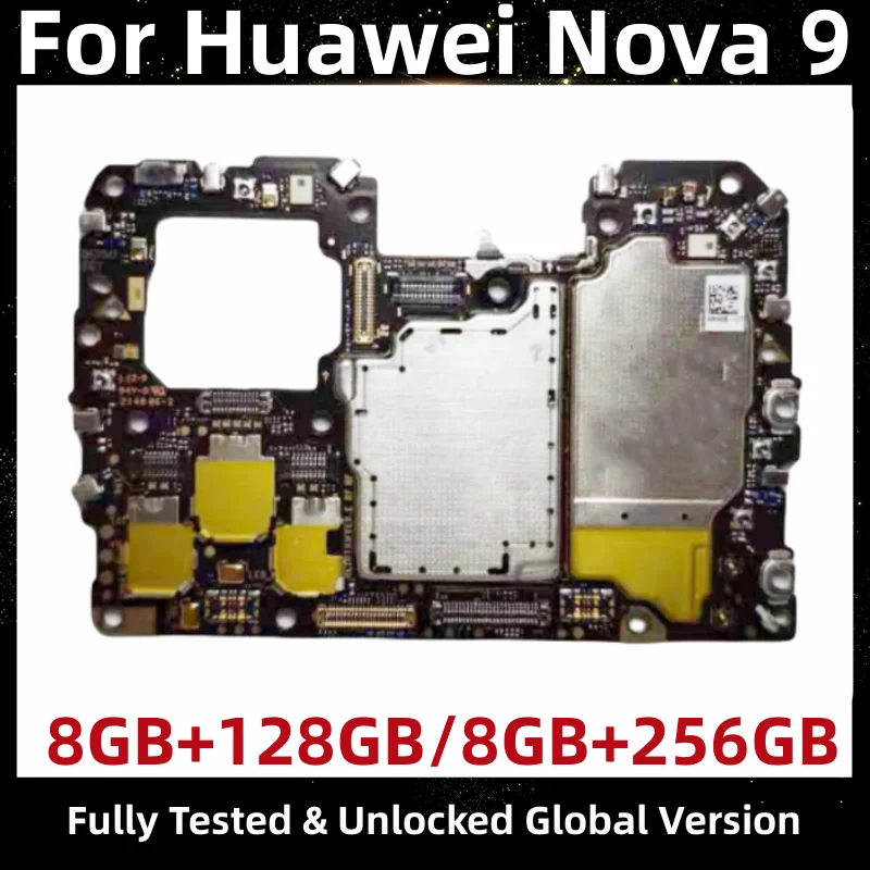 

Motherboard for HUAWEI Nova 9, YAL-L21, Original Mainboard, 128GB, 256GB, with Google Play Store Installed