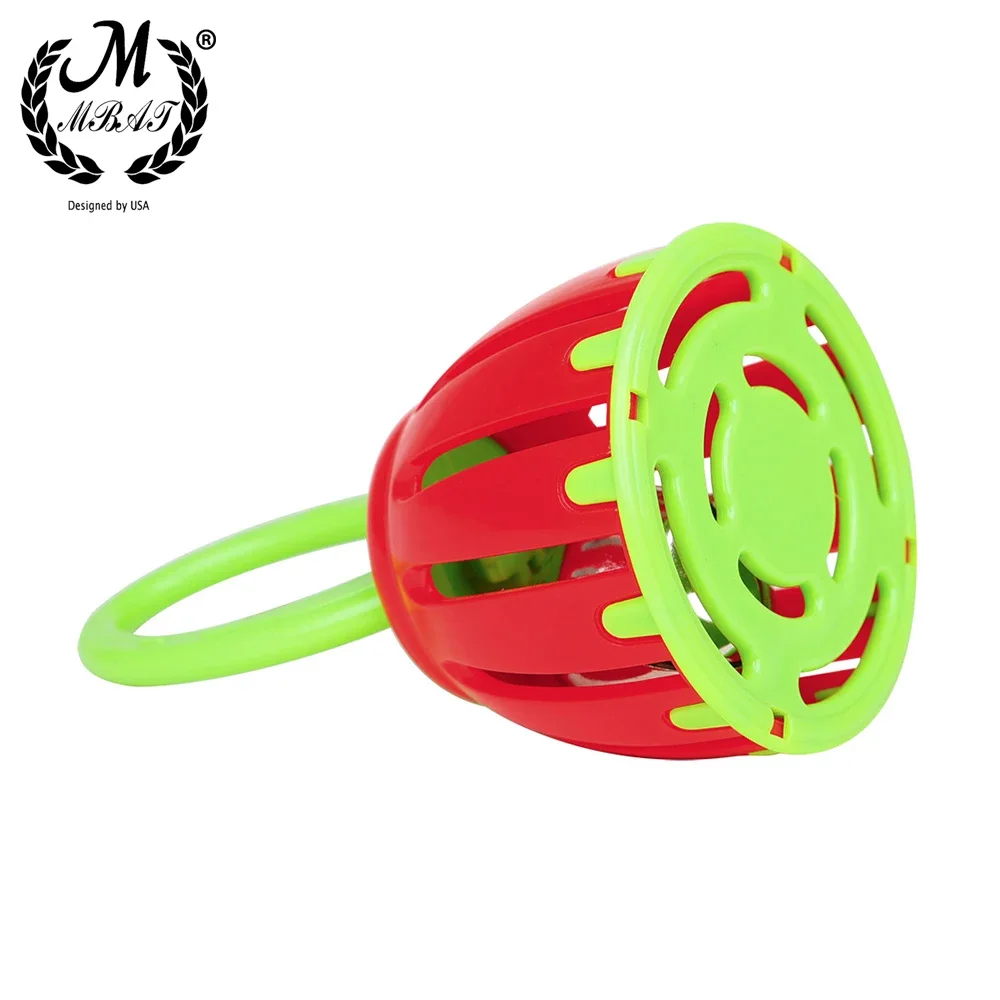 M MBAT Hand Cage Bells Bell Drums Children's Music Toys Rattles Children's Music Early Learning Toys Percussion Instruments