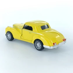Realistic Alloy Racing Car Toy for Kids - Pullback Action Simulation Vehicle (Yellow)