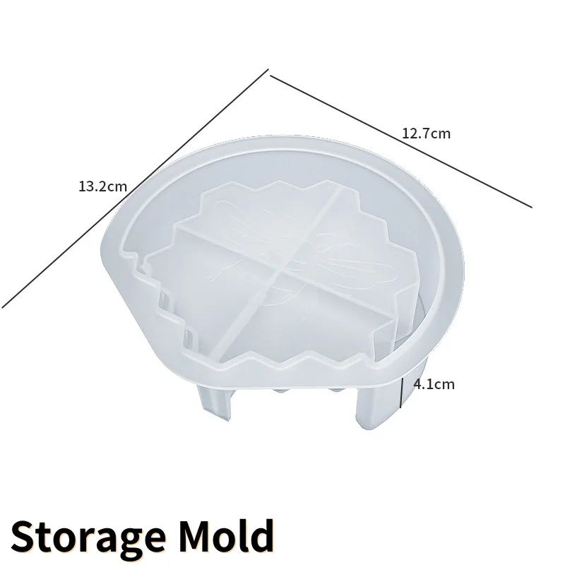 Honeycomb Coaster Resin Molds Set with Storage Box for DIY Crafts and Home Decor