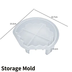 Honeycomb Coaster Resin Molds Set with Storage Box for DIY Crafts and Home Decor (Storage Mold)