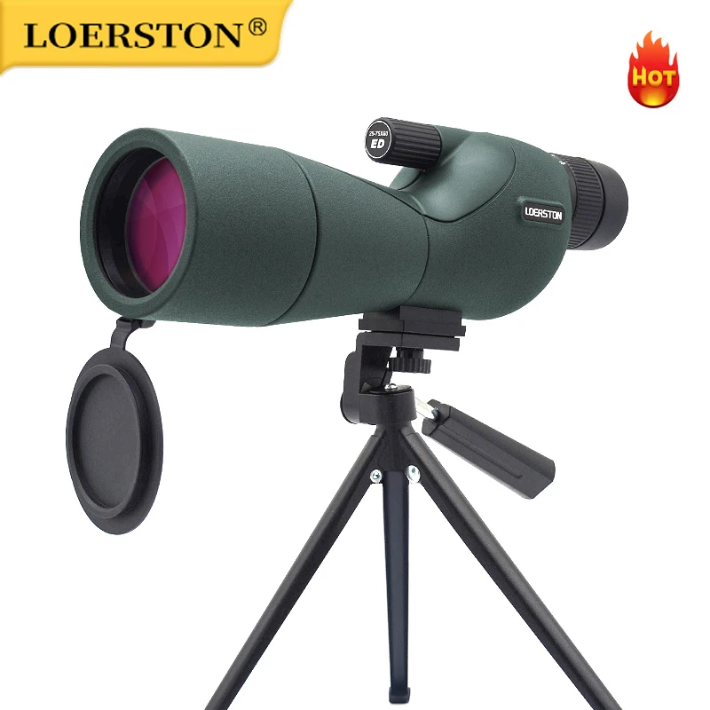 Longue-vue spotting scope 25-75x60 zoom haute puissance observation poissons pêche précise