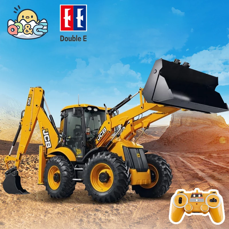 Double E E589-003 RC Excavator 1:20 JCB Backhoe Loader RTR 11CH Construction Vehicle