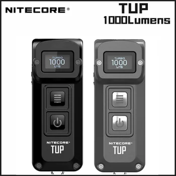NITECORE TUP 지능형 포켓 라이트 1000 루멘 하드 라이트 사용 크리어 XP-L HD V6 LED 충전식 높은 전원 Led 손전등
