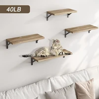 Floating Wooden Shelves Display Shelf Solid Wood Shelves Wall Storage Rack for Bedroom Kitchen Home Decoration Plant Holder 1