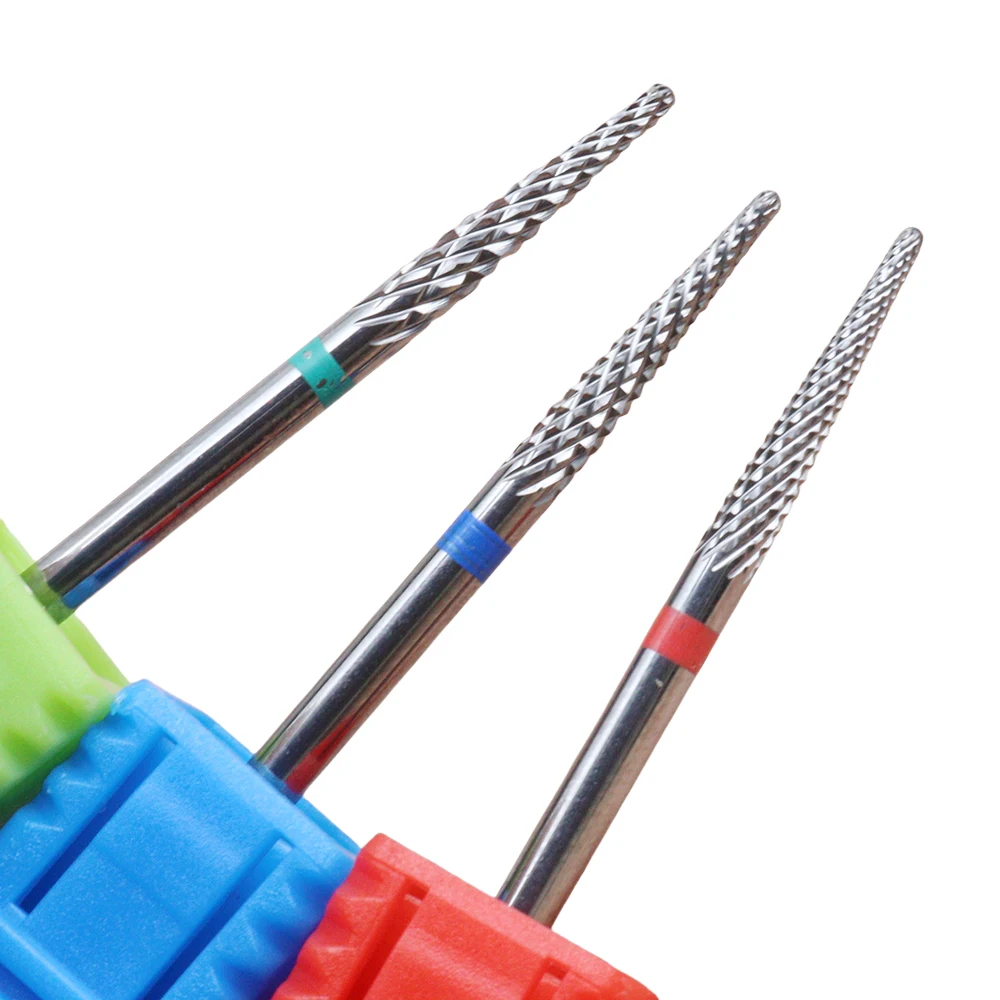 Quality Tungsten Carbide Dead Skin Remover Nail Drill Bits 3/32"Professional Safe Carbide Nail Cleaning Drill Bit For Callus