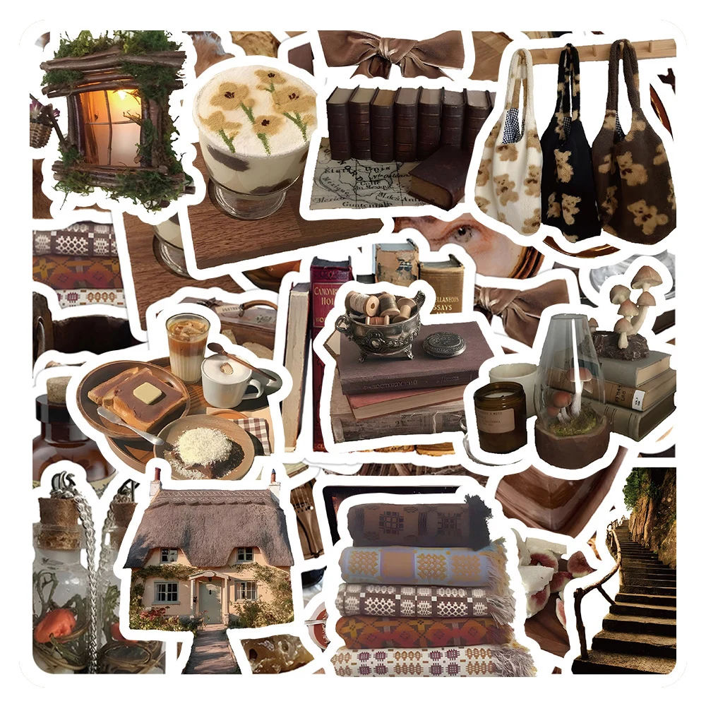 

10/30/60pcs Retro Art Vsco Graffiti Stickers Vintage Decals Laptop Notebook Phone Luggage Decoration Sticker Kids Classic Toys