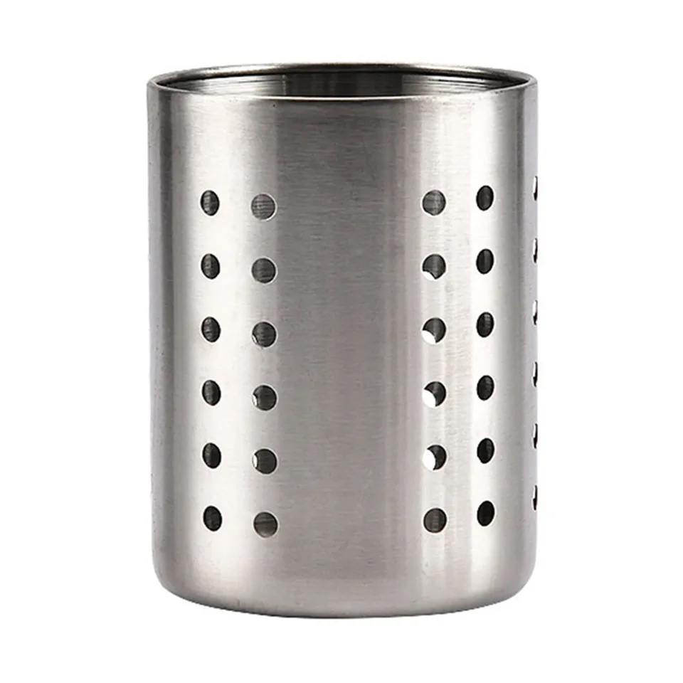Stainless Steel Kitchen Utensil Holder for Easy Cleaning