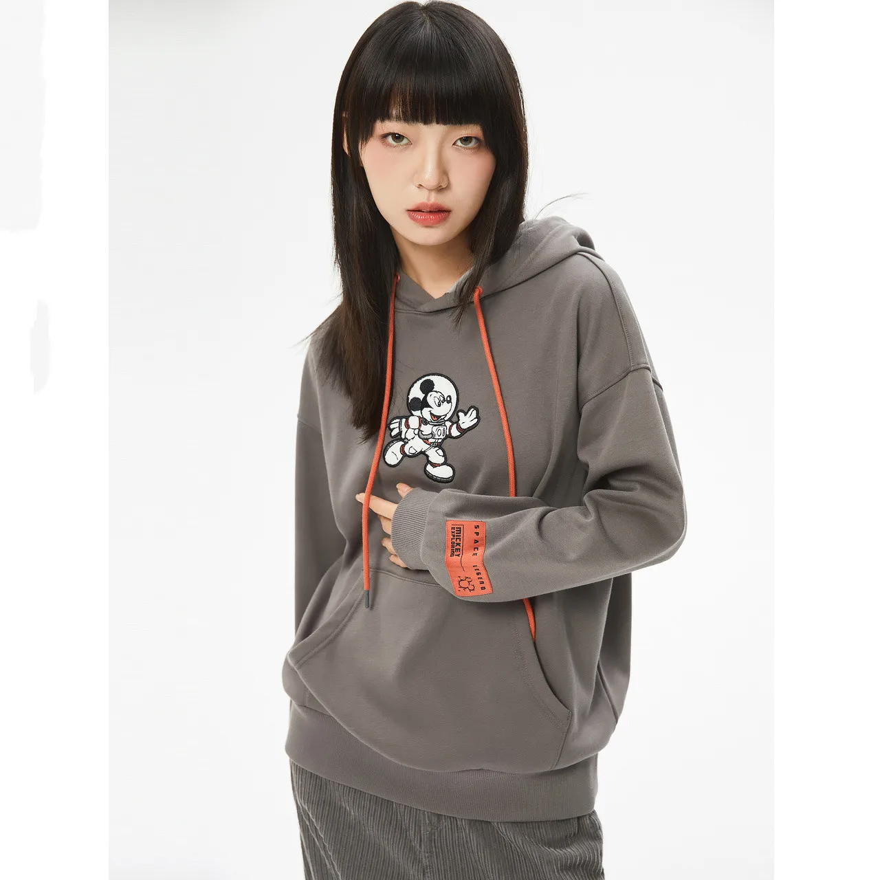 

Metersbonwe Lining Pile Print Thick Hoodie For Women And Men Long-Sleeved Loose Warm Pullover Winter Knit Hoodies Couple Tops