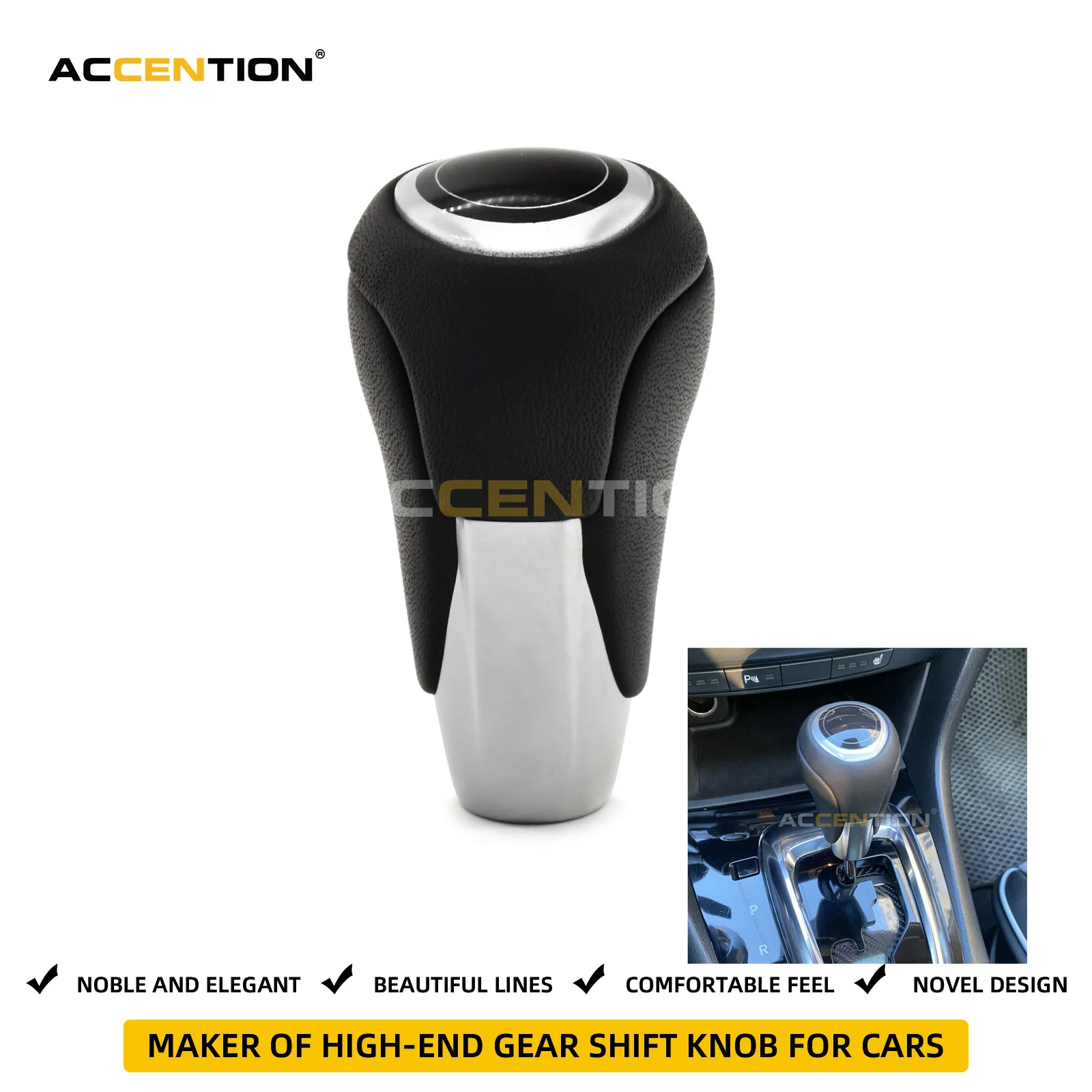 Leather Gear Shift Knob For Mazda 3 2006 2012 Car Automatic