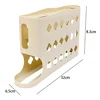 4 Layers Automatic Rolling Egg Holder Rack Fridge Egg Storage Box Container Kitchen Refrigerator Egg Dispenser Fridge Organizer 6