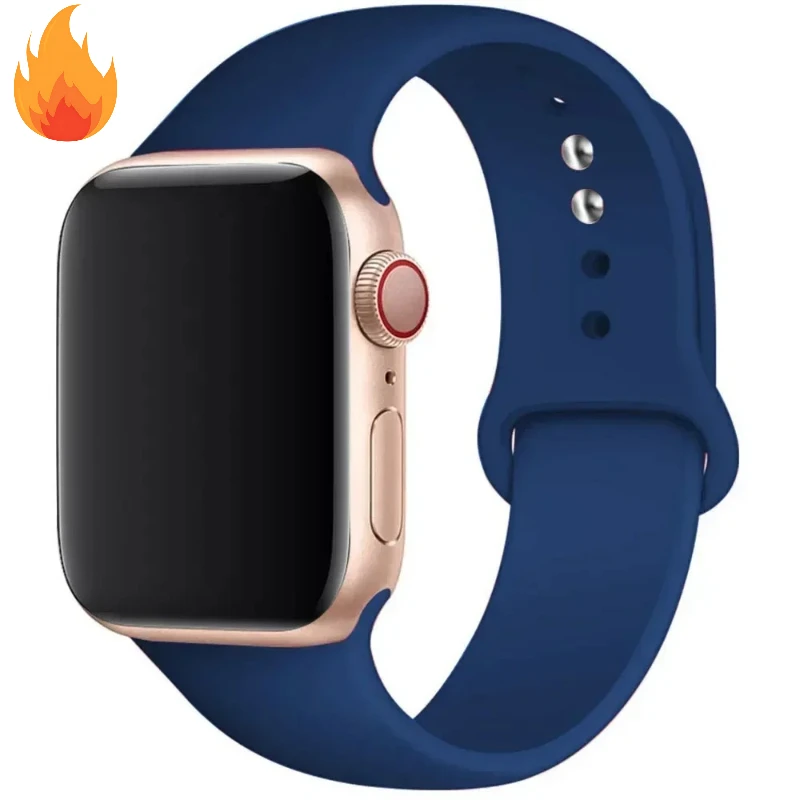 Premium Silicone Sport Band for Smartwatch - Vibrant & Durable Design for Everyday Wear