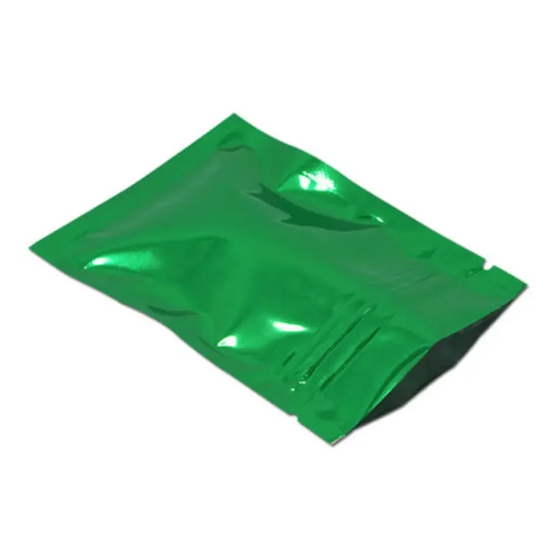 6 sizes 10 colours 100pcs Heat Seal Aluminum Foil Ziplock Bags Flat Zip Lock Package Bag Retail Plastic Foil Zip Bags Reclosable