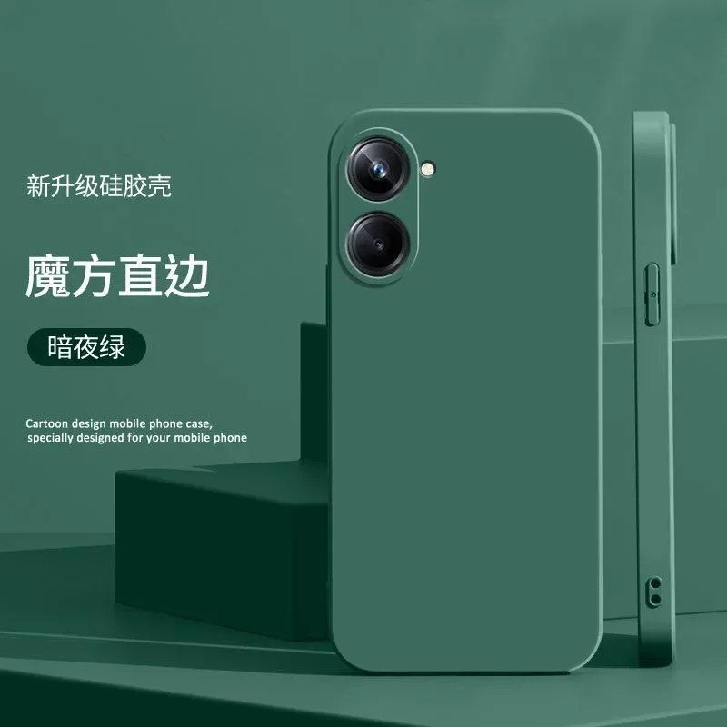 Fashionable Soft Silicone Shockproof Bumper Solid Color TPU Back Cover